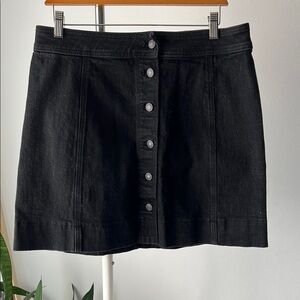 J. Crew Mercantile Black Mini Skirt Casual Denim 12